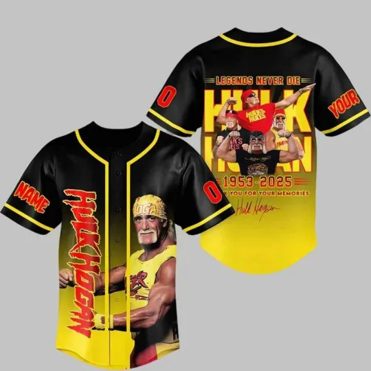 Hulk Hogan Never Die Thank You For Your Memories Jersey