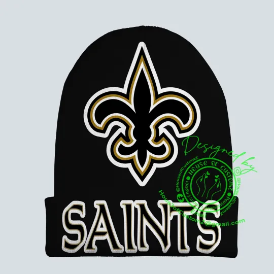 New Orleans football Beanie, One Size Fits Most **ALL football Teams Available