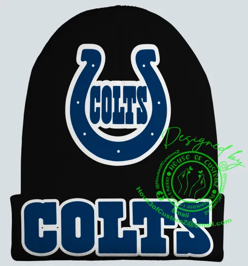 Indianapolis football Beanie, One Size Fits Most **ALL football Teams Available