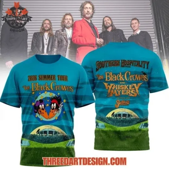 Discover 2026 Summer Tour The Black Growes T-Shirt 3D