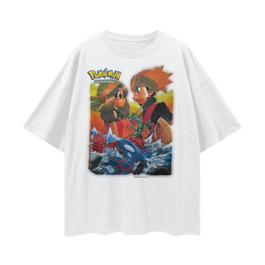 Discover Vintage PKM Adventures 2002 Rayquaza Graphic T-Shirt