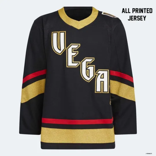 Discover Personalized Vegas Golden Knights Retro Reverse Hockey Shirt All Printed