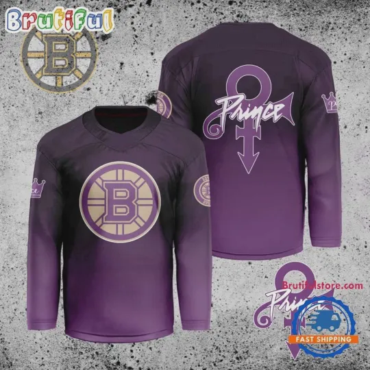 Boston Bruins Prince Night Hockey Jersey