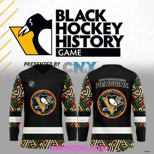 Discover Personalize Pittsburgh Penguins Black Hockey History Night Special Hockey Shirt