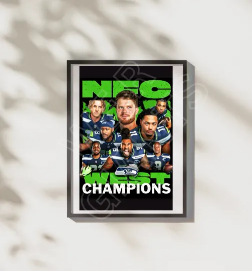 Discover N,F,C West Champions Seattle Seahawkss  Art Print