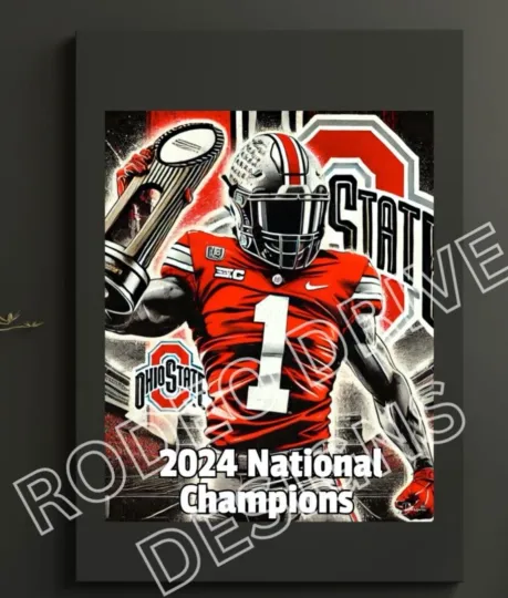 Discover Ohio State National Champions Poster – Bold Celebration of Victory