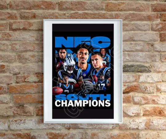 Discover N.F.C South Champions Carolina Pantherss  Art Print