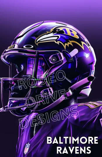 Discover BALTIMORE RAVENSs POSTER PRINT football RAVENS FOOTBALL TEAM