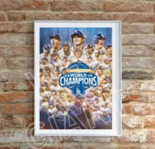 Discover World Series Champions Dodgerss Art Print