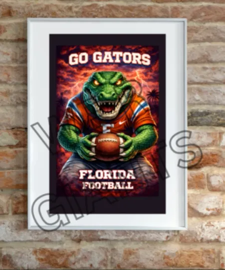 Discover Florida Gatosrs Art Print College Sports Wall Art