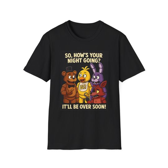 FNAF Freddy Gamer T-Shirt, Five Nights at Freddy's Unisex Tee