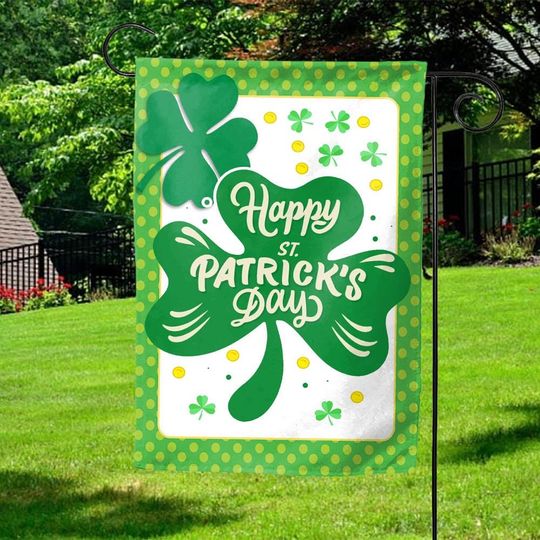 Discover St Patricks Day Shamrock Garden Flag,  Outdoor Garden Decor, Happy Saint Patricks Day, St Patty's Day