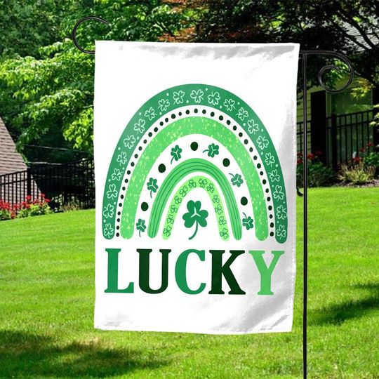 Discover St. Patrick's DayGarden Flag, Lucky Flag, Irish Flag, St. Patrick's Day Decor, Irish Gifts, St Patty's Flag, Green Lucky Decor