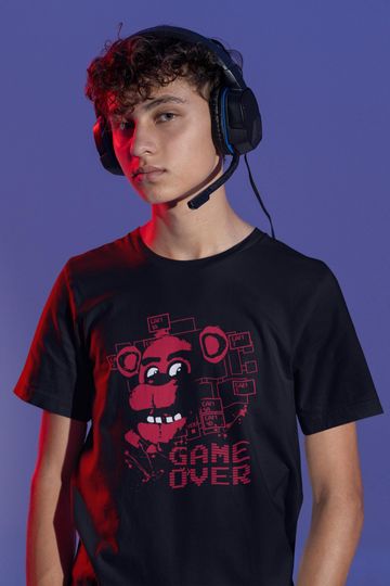 FNAF Game Over T-Shirt Gamer Gift for Men and Women