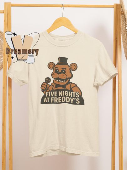 Discover Vintage Five Nights at Freddy's Tee, Retro Horror, Halloween Vibes Tee