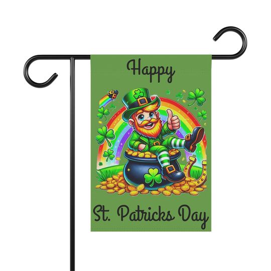 Discover St Patricks Flag Shamrock  Irish Outdoor Garden Banner  for Porch or Lawn