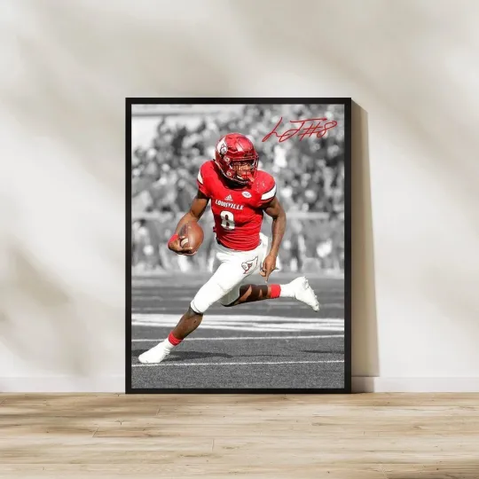Lamar Jackson Poster Baltimore Sports Wall Decor All Sizes