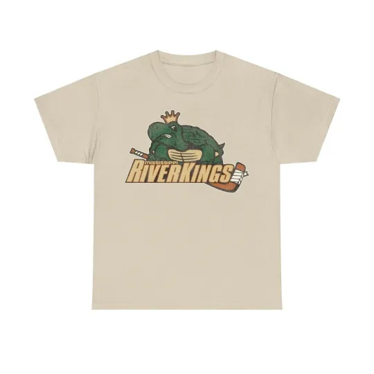 Discover Mississippi Riverkings Hockey Team Nostalgic Logo T-shirt