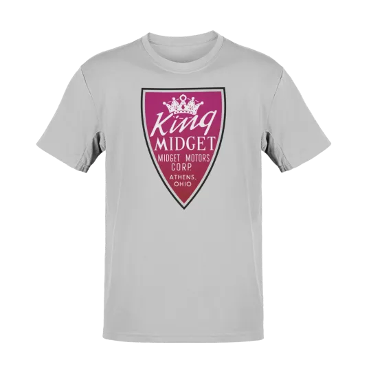 Discover King Midget Motors Corp Athens Ohio Crown Logo Microcar T-shirt