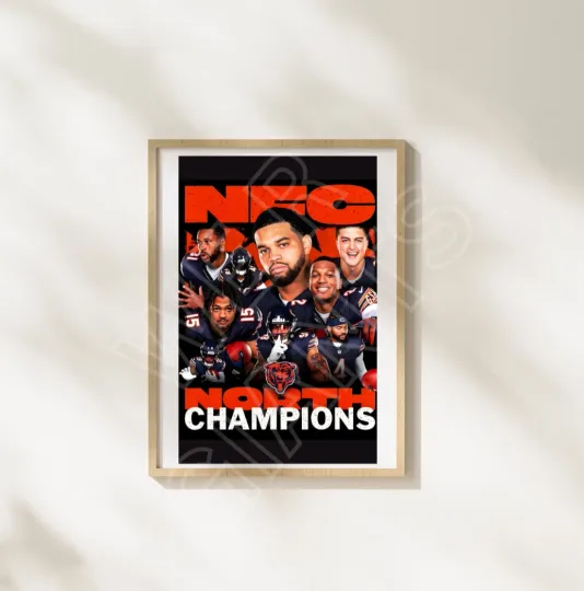 Discover NFC North Champions Chicago Art Print