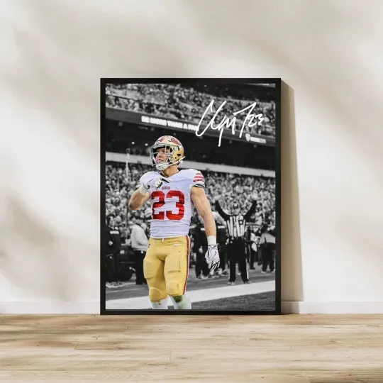 Discover Christian McCaffrey Poster San Francisco Wall Art Print All Sizes