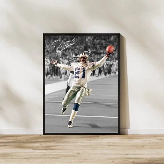 Discover Deion Sanders Poster Dallas Legend Football Wall Art All Sizes