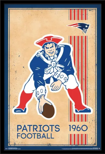 Discover football New England Patriots - Retro Logo 14 Poster