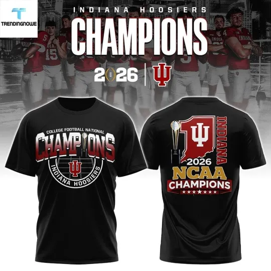 Discover Iu Indiana Hoosier 2026 Ncaa National Champions Shirt Fan Gift S-5XL