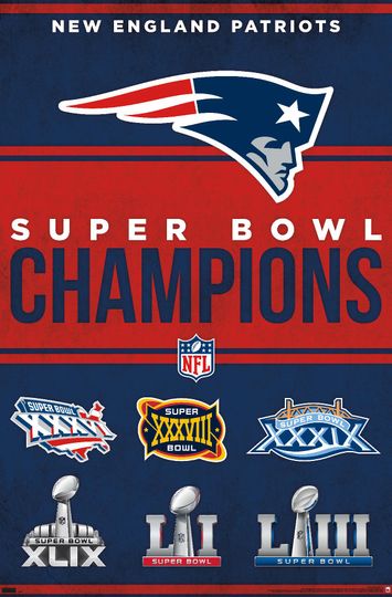 Discover football New England Patriots - Champions 23 - Poster