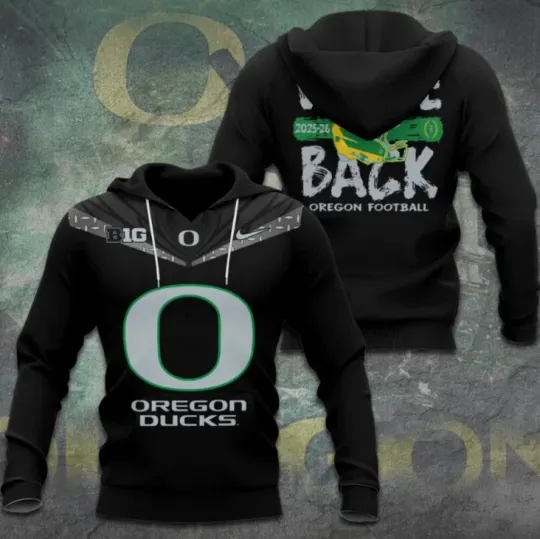 Oregon Football 2025-2026 We Are Back 3D Hoodie