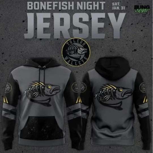 Discover Toledo Walley Bonefish Night Special Edition Hoodie 3D Gift For Christmas