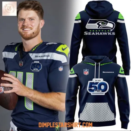 Seattle 50 Seasons Patch 50th Annivesary Hoodie 3D Gift For Valentine