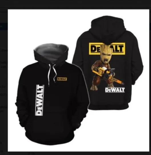 Baby Groot Hoody Dewalt To Hoodie 3d all printed Gift For Valentine