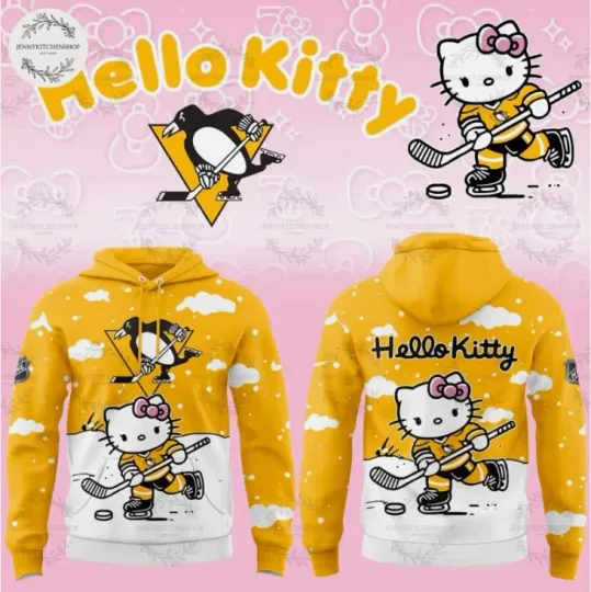 Discover Penguin X Hello 1Kitty Fans New 3D Hoodie Gift For Valentine