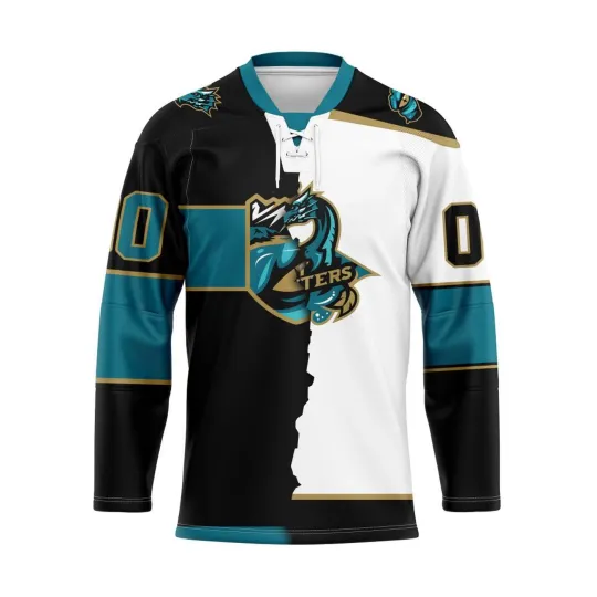 Discover Personalized Tahoe Knight Monsters Mix Lace Hockey Jersey Men's Fan Gear