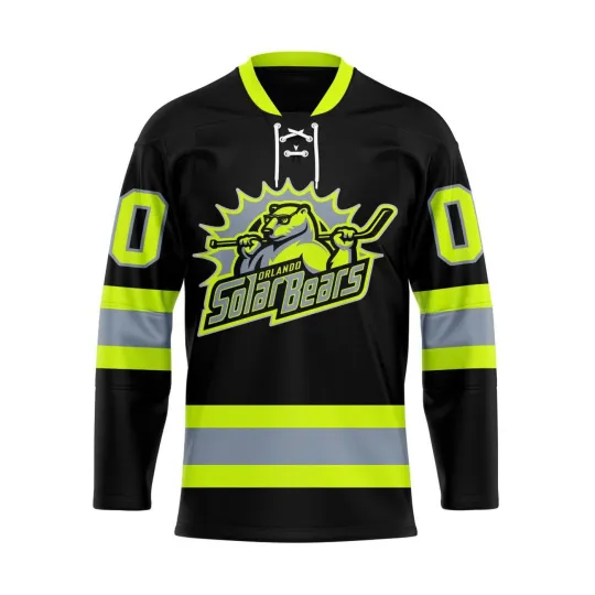 Discover Personalized Orlando Solar Bears Firefighters Lace Hockey Jersey Men's Fan Gear