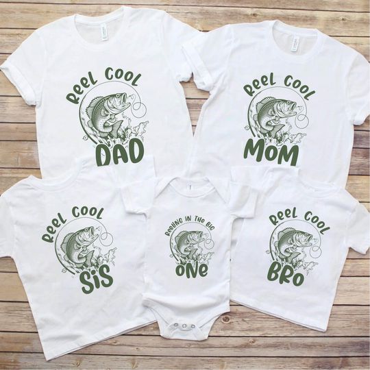 Discover Fishing Birthday Shirt: Reeling in the Big One, Matching Family Tees