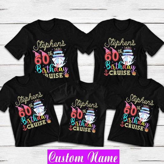 Discover Personalized Birthday Cruise Shirt: Family Matching Crew T-Shirt