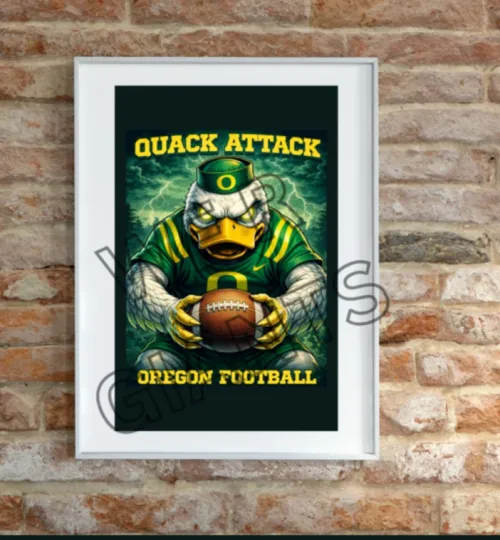 Oreg Art Print College Sports Wall Art