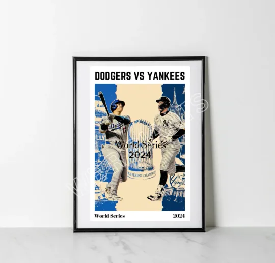 Discover Yankeess vs Dodgerss ART PRINT Ultimate World Series Game!