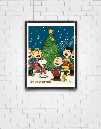 Discover The Peanuts L.V.uiiton Holiday  Art Print Lux Art