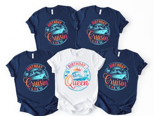 Discover Custom Birthday Cruise Shirts, Birthday Crew Matching Tshirts,  Bday Queen King Tees