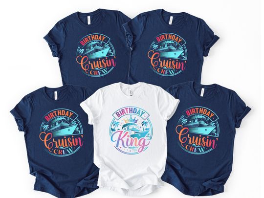 Discover Custom Birthday Cruise Shirts, Party Crew Matching Tshirts,  Bday King Queen Tees