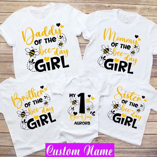 Discover Matching Bee 1st Birthday Shirts: Family Outfit