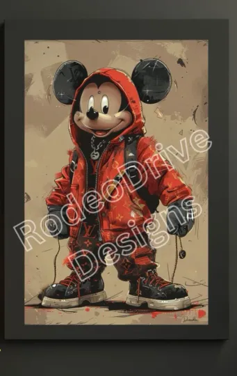 Discover MICKEY MOUSE Luxury Streetwear POSTER BY DENARDAI OF RODEO DRIVE DESIGNS"