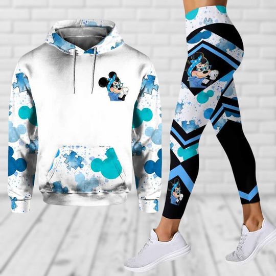 Discover Disney Mickey Hoodie, Disney Mouse Leggings, Magic Kingdom 3D Hoodie, Disneyland Leggings, Gift For Her
