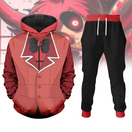 Discover Hazbin Hotel Alastor Cosplay Hoodie, Alastor Hazbin Anime Jogger, Gifts for Women Unisex T-Shirt, Alastor Fan Gifts