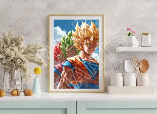 DRAGON BALL Z Super Saiyan 11x17 Art Print