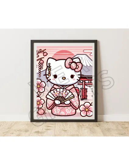 Discover Japan Hello Kitty Art Print 11x14