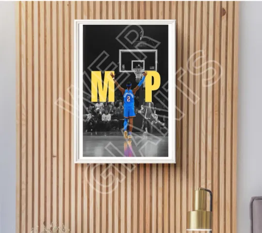 Discover MVP Shai Gilgeous-Alexander 11x17 Art Print